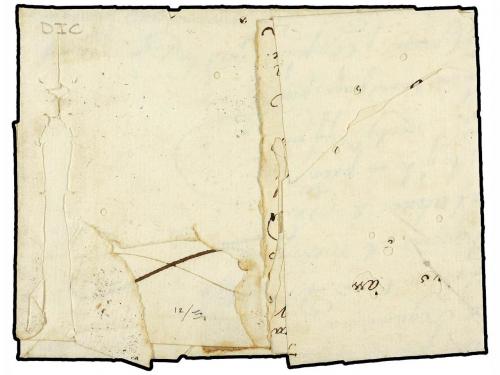 ✉ COLOMBIA. 1790 (5 Octubre). MOMPOS a CARTAGENA. Marca MOMP