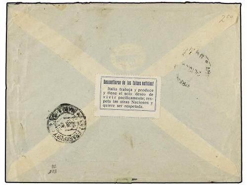✉ ITALIA. Sa. 232 (10), 200. 1928. FIRENZE a ALEMANIA. 25 ct