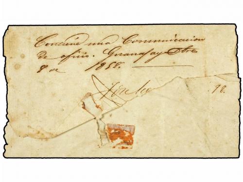 ✉ CUBA. Ed. 6,9. 1858. GUANAJAY a LA HABANA. Plica Judicial 