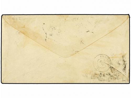 ✉ FILIPINAS. Ed. 20N (2), 20 Ph. 1869. MANILA a SEVILLA (Esp