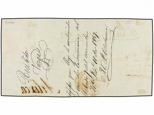 ✉ MEXICO. Sc. 3, 4, 5. 1857. MÉXICO a ATLIXCO. Frente de car