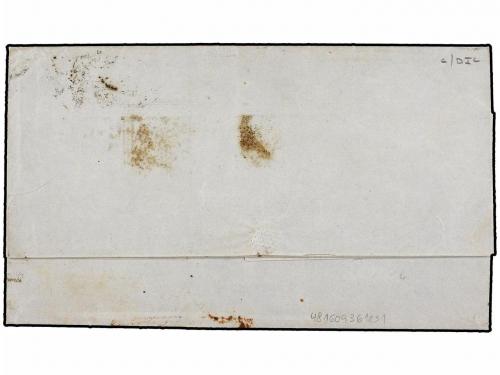 ✉ CHILE. Sc. 9c (4). 1859. VALPARAISO a SANTIAGO. 5 ctvos. c
