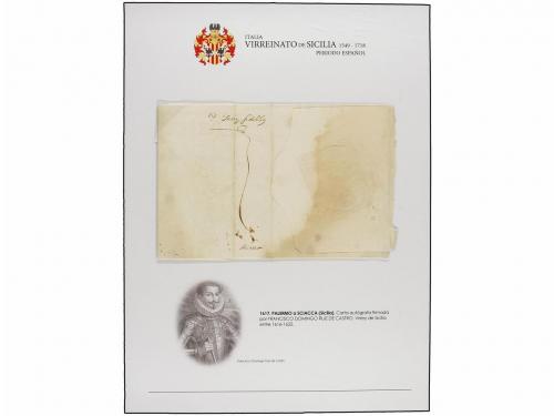 ✉ ITALIA ANTIGUOS ESTADOS: DOS SICILIAS - NAPOLES. 1549-1718