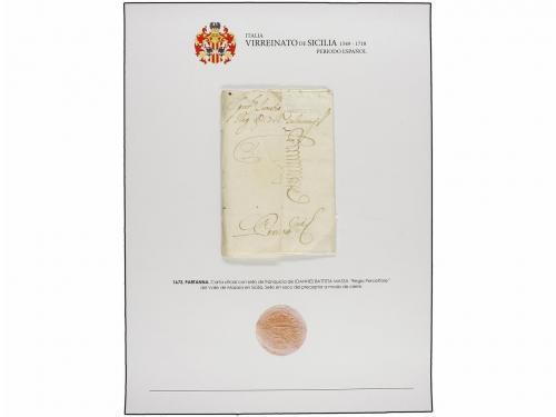 ✉ ITALIA ANTIGUOS ESTADOS: DOS SICILIAS - NAPOLES. 1549-1718