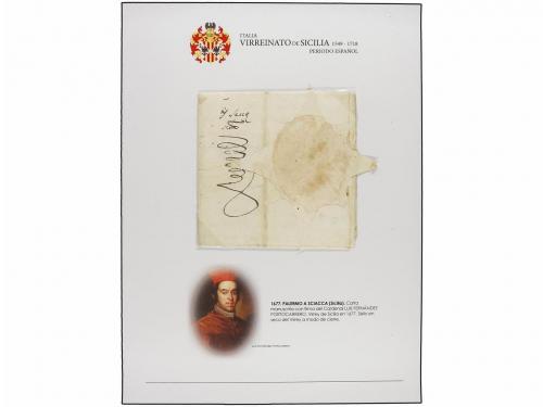 ✉ ITALIA ANTIGUOS ESTADOS: DOS SICILIAS - NAPOLES. 1549-1718