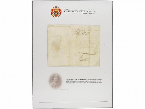 ✉ ITALIA ANTIGUOS ESTADOS: DOS SICILIAS - NAPOLES. 1549-1718