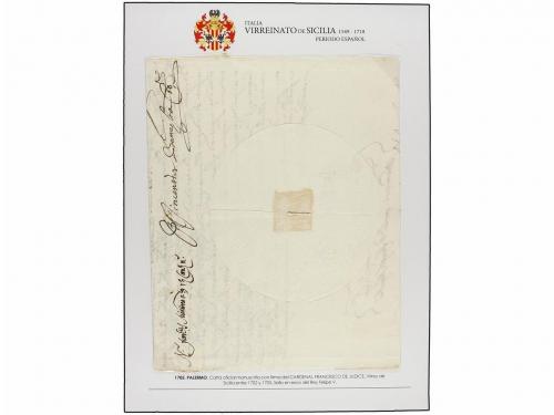 ✉ ITALIA ANTIGUOS ESTADOS: DOS SICILIAS - NAPOLES. 1549-1718