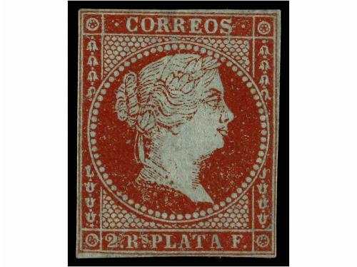 (*) COLONIAS ESPAÑOLAS: ANTILLAS. Ant. 3. 2 reales carmín, f