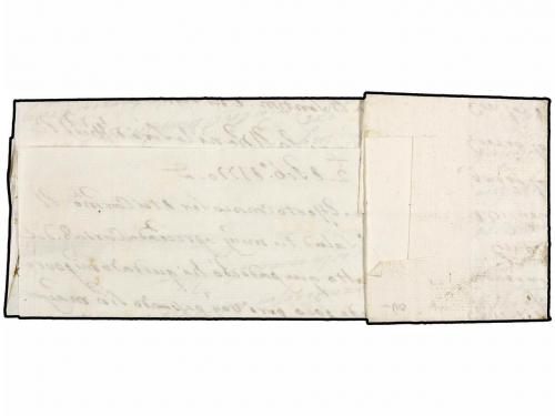 ✉ ESPAÑA: PREFILATELIA. 1770. CADIZ a GENOVA. Marca ANDALUCI