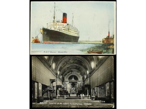✉ ESPAÑA. 1932-33. Dos tarjetas postales escritas a borde de
