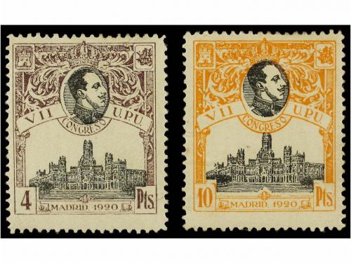 * ESPAÑA. Ed. 308/309. 4 pts. lila y 10 pts. amarillo. Excel