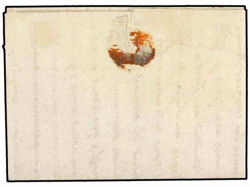 ✉ ESPAÑA: PREFILATELIA. 1732. ALICANTE a FRANCIA. Marca line