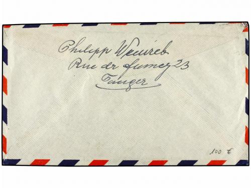 ✉ COLONIAS ESPAÑOLAS: TANGER. 1947. TÁNGER a MADRID. Circula