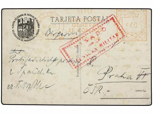 ✉ ESPAÑA GUERRA CIVIL. 1937 (25 Julio). Tarjeta Postal edita