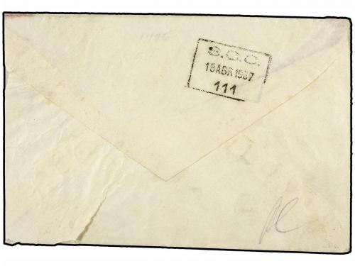 ✉ ESPAÑA GUERRA CIVIL. 1937 (19 Abril). Circulada desde el f