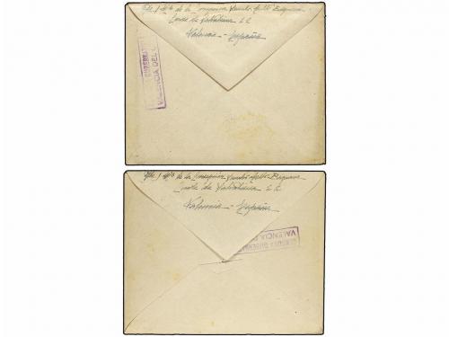 ✉ ESPAÑA GUERRA CIVIL. 1941 (Dic.). DIVISIÓN AZUL. 2 cartas 