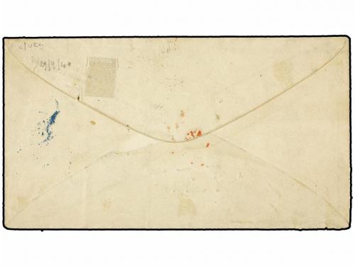 ✉ ESPAÑA. Ed. 106, 113. 1870. MADRID a PARÍS. 12 cuartos cas