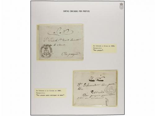 ✉ ESPAÑA: PREFILATELIA. 1700-1866. CARTAS ENVIADAS POR MENSA