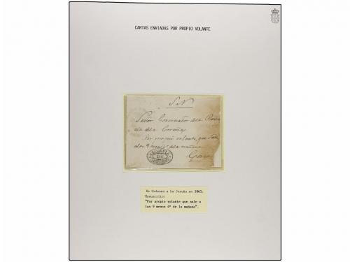 ✉ ESPAÑA: PREFILATELIA. 1700-1866. CARTAS ENVIADAS POR MENSA
