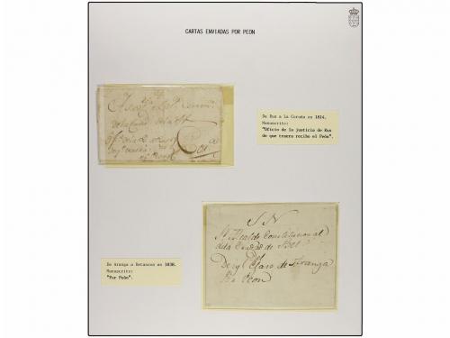 ✉ ESPAÑA: PREFILATELIA. 1700-1866. CARTAS ENVIADAS POR MENSA