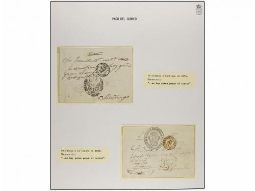 ✉ ESPAÑA: PREFILATELIA. 1674-1860. PORTES PAGADOS. REINO DE 