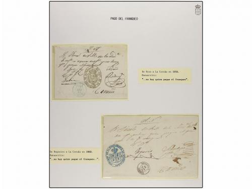 ✉ ESPAÑA: PREFILATELIA. 1674-1860. PORTES PAGADOS. REINO DE 