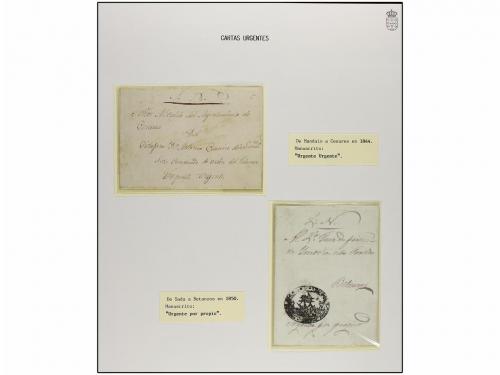 ✉ ESPAÑA: PREFILATELIA. 1837-50. CARTAS URGENTES. REINO DE G