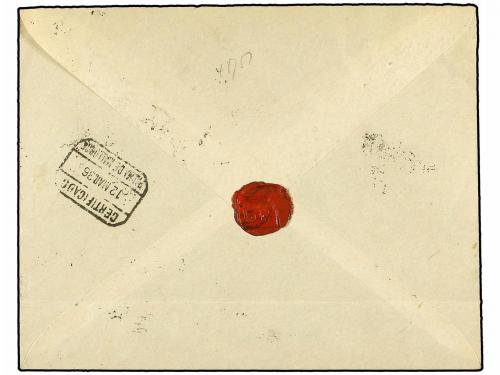 ✉ ESPAÑA. Ed. 719, 720. 1936. MADRID a PALMA. 40 cts. naranj
