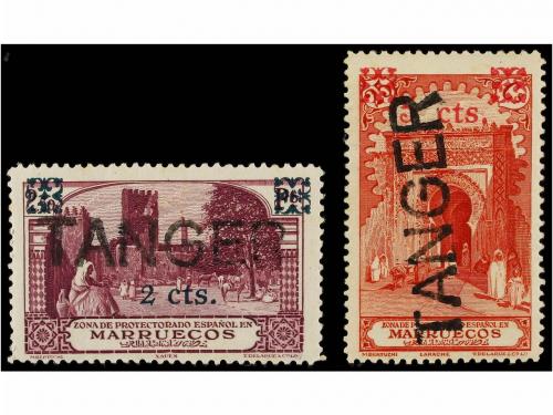 * COLONIAS ESPAÑOLAS: TANGER. Ed. CN19, CN20. 1937-39. 2 cts