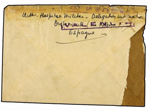 ✉ ESPAÑA GUERRA CIVIL. 1937 (6 Mayo). HOSPITAL DE ONTENIENTE