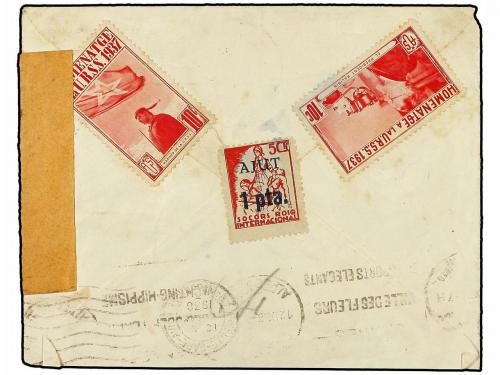 ✉ ESPAÑA GUERRA CIVIL. 1938 (8 Septiembre). Circulada desde 