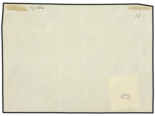 ✉ ESPAÑA. Ed. 80. 1866. Frente de Plica del S.M. circulado d