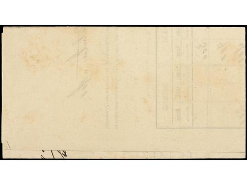 ✉ ESPAÑA. Ed. 216. 1860. BILBAO a OPORTO. 5 cts. verde. Tari