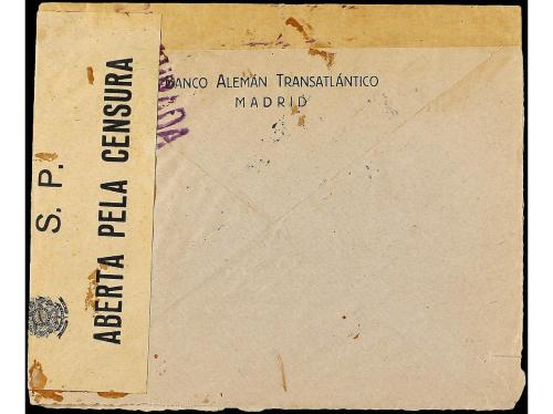 ✉ ESPAÑA GUERRA CIVIL. 1936. MADRID a BRASIL. Franqueo mecán
