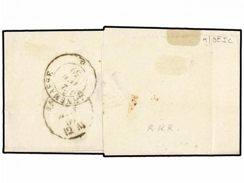 ✉ ITALIA ANTIGUOS ESTADOS: CERDEÑA. Sa. 14b(2). 1858. REIGNI