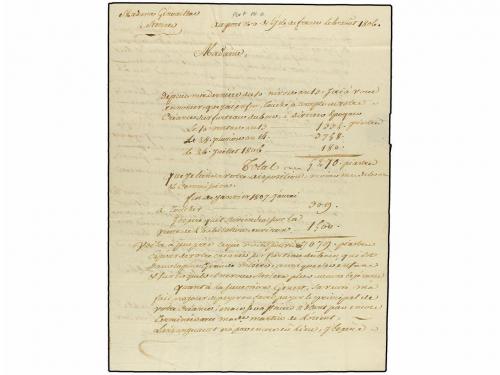 ✉ MAURICIO. 1806 (April 6). Entire letter from &#39;Ile de Franc