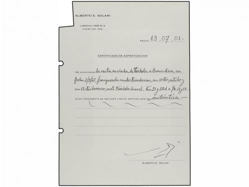 ✉ ARGENTINA. Kn. 21i, 22d. 1867. CÓRDOBA a BUENOS AIRES. 10 