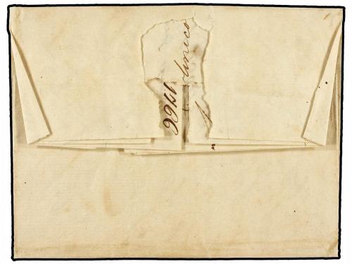 ✉ ESPAÑA: PREFILATELIA. 1766 (24 Marzo). TENERIFE a MADEIRA.