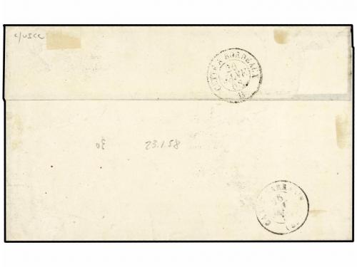 ✉ ITALIA ANTIGUOS ESTADOS: ESTADOS PONTIFICIOS. Ce. 13. 1858