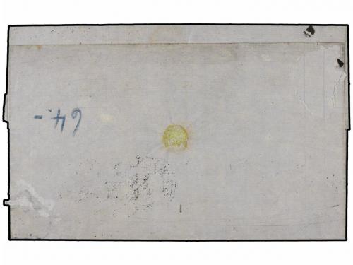 ✉ CHILE. Sc. 14+14j. 1865 (5-Junio). SERENA a VALPARAISO. 5 