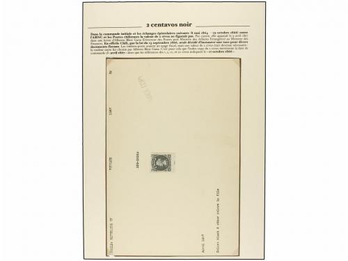 (*) CHILE. Sc. 17/19. 1867-69. Conjunto de 6 PRUEBAS procede