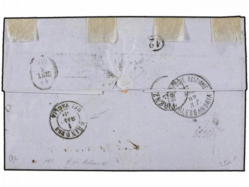 ✉ EGIPTO. Sg. 14. 1869 (May 27). Entire letter from CAIRO to