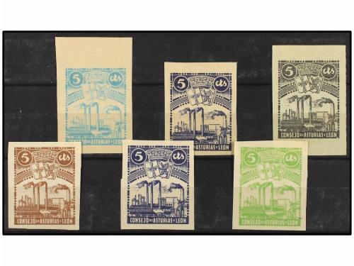 (*) ESPAÑA: ASTURIAS Y LEON. Ed. 6. ENSAYOS DE COLOR. 5 cts.