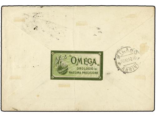 ✉ ITALIA. 1922 (Oct 10). Cover to MILAN franked (and accepte