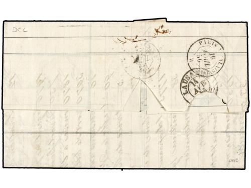 ✉ SUIZA. 1856 (April 14th). Entire letter from Vevey to Bost