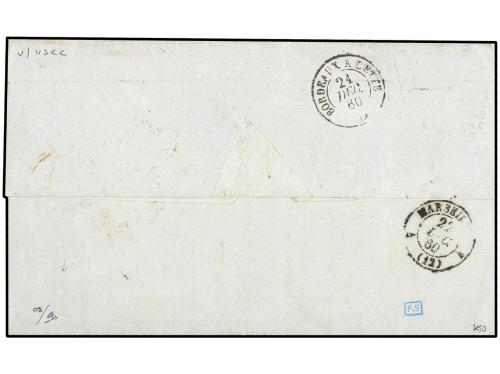 ✉ PORTUGAL. 1860 (Nov 29). Entire letter from Bahia to Marse