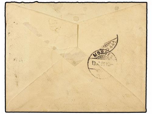 ✉ ALEMANIA. 1888 (Nov 11). Printed envelope with blue illust