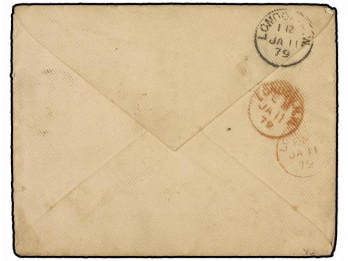 ✉ ALEMANIA. 1879 (Jan 9). Printed envelope with illustration