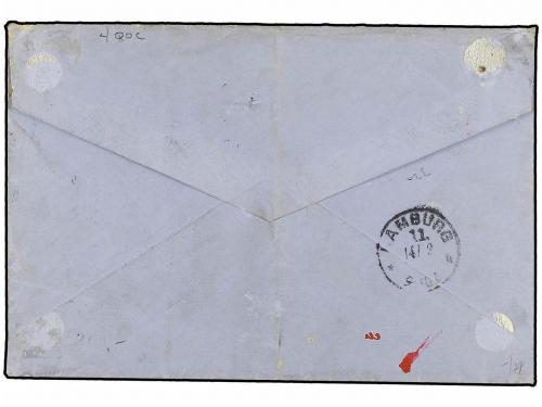 ✉ NIGERIA. Sc. 49. 1892 (Nov. 19). Cover to HAMBURG endorsed