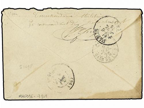 ✉ SENEGAL. Ce. 23. 1876 (June 26). Cover and original conten